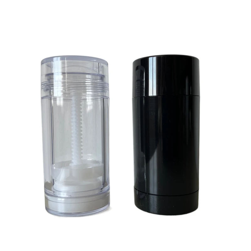 ready to ship  30g tube transparent  for cosmetics deodorant AS recyclable  push up bottom filling
