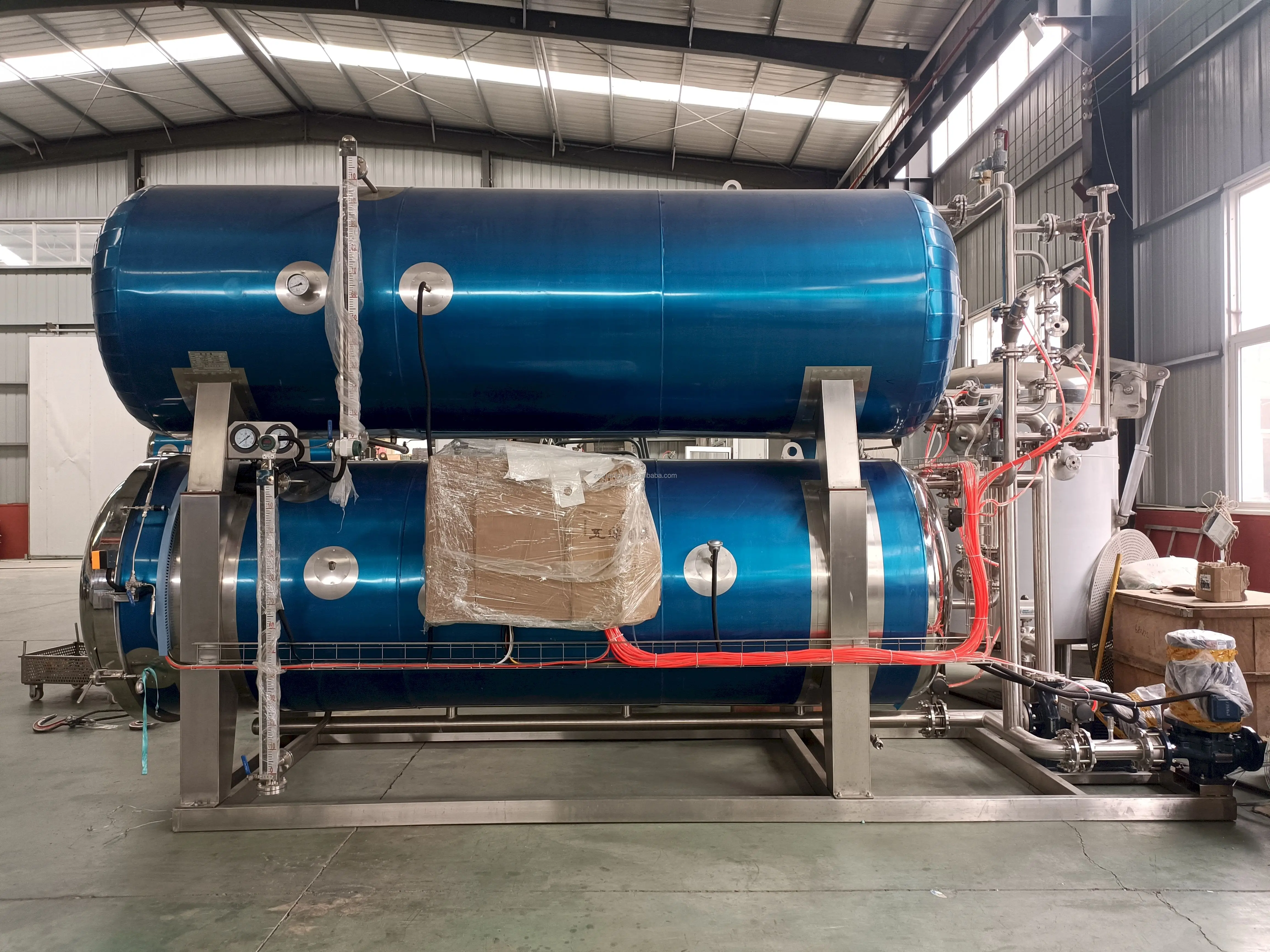 Industrial food sterilizer autoclave water spray retort machine price