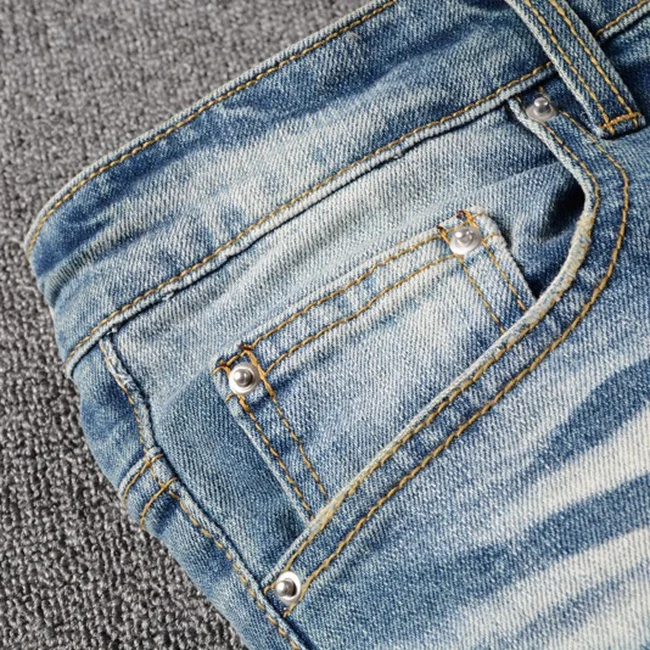 
Factory outlet pants jeans men stock dropshipping top quality blue jeans for man 