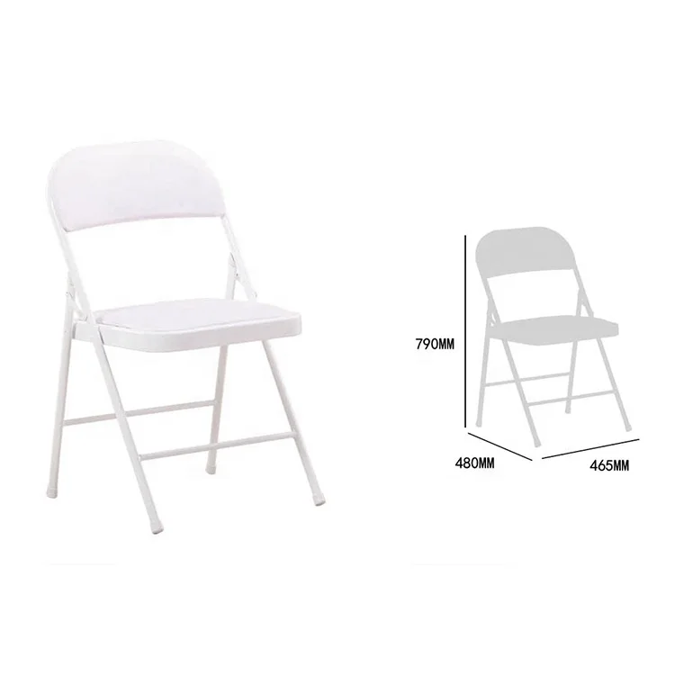 Wholesale commercial outdoors stackable metal folding chair for wedding party events