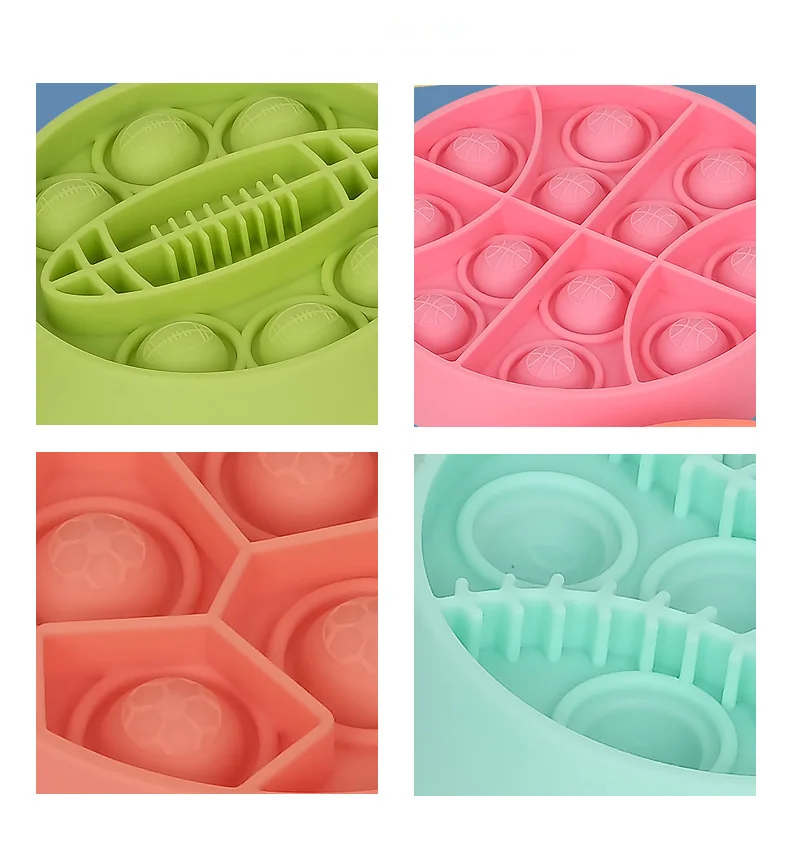 Best Selling Wholesale Poppet Fidget Toy Silicone Baby Stacking Toys Educational Toys Puzzle Fidget Popper Ball