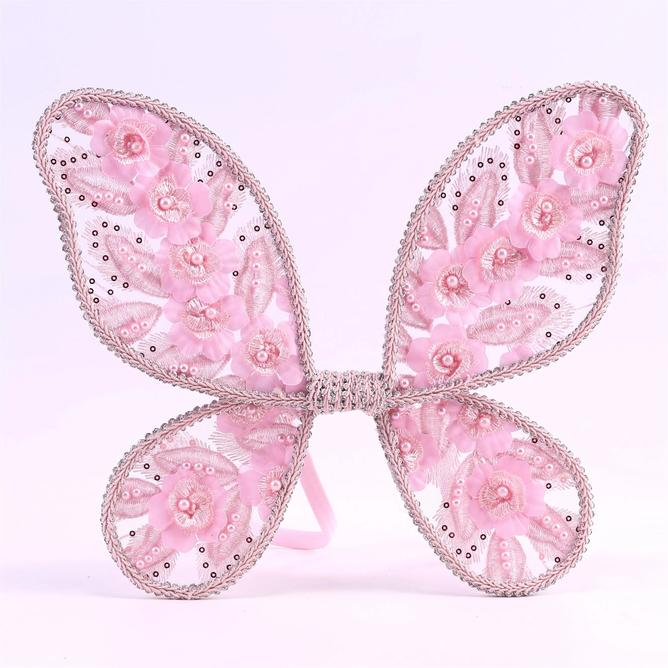 Decoration Wings Glitter Huge Women Crystal Show Light Up Fabric Moving Show