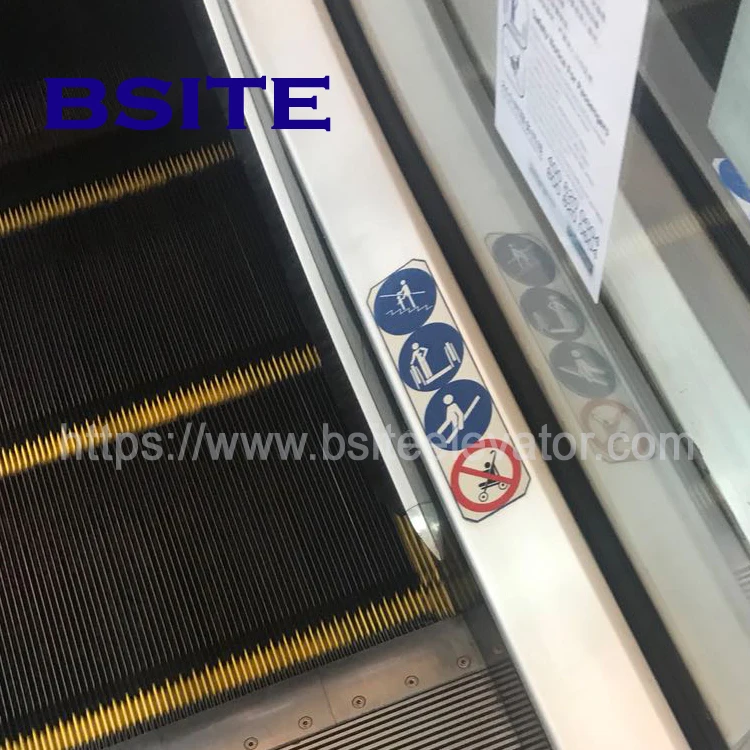Thys*en Escalator Safety Warning Reminder Sign Education Sign Original Waterproof Super Strong  Signs