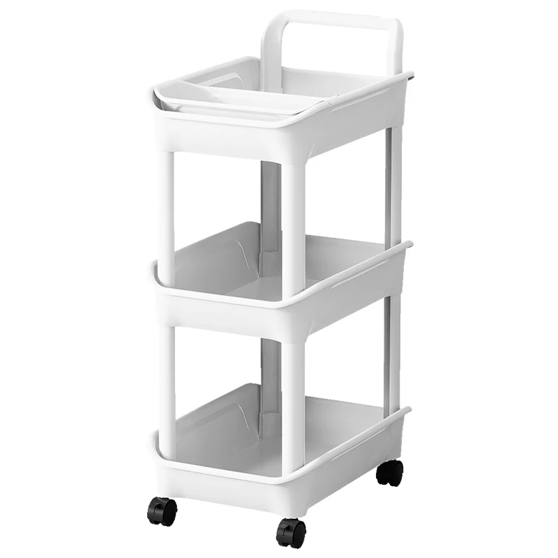 Kitchen Storage holders Multiple Layers Movable Racks Storage Cart Multi-purpose Trolley Home Use Kitchen Storage Cart