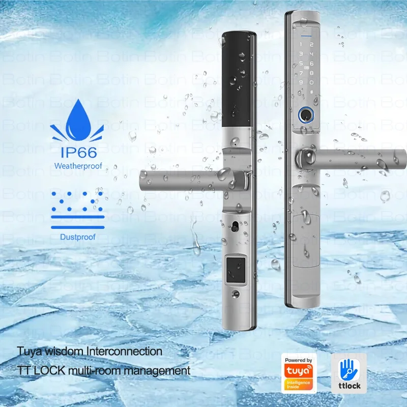 Cheap Waterproof Zinc Alloy Smart Door Lock  Biometric Fingerprint TTLock Management For Hotel