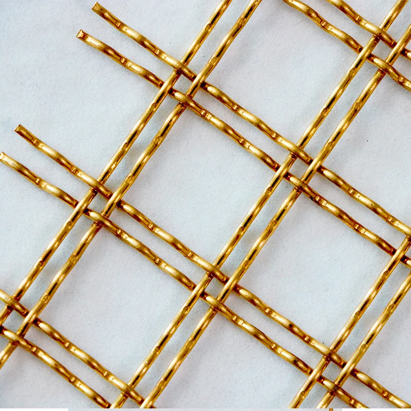 Customized Color Brass Stainless Steel Wire Decorative Mesh Metal Mesh for Furniture and Cabinet Door