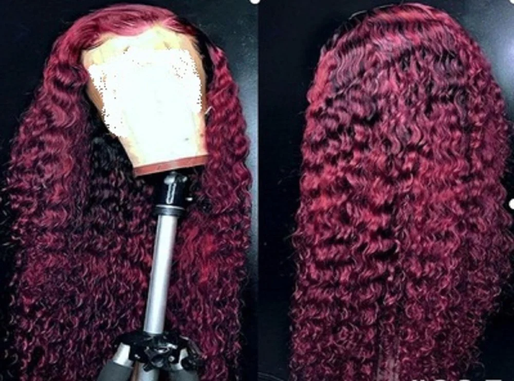 Orange Ginger Wig Curly Hair Part Colored Hair Wigs 60cm Middle point corn perm long curly hair wig