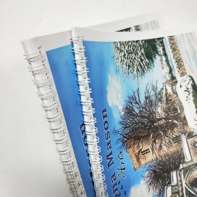 Wholesale Full Color Custom Design Vertical Horizontal Spiral Wire Monthly Stand Flip Long Unique Table Desk Calendar 2025