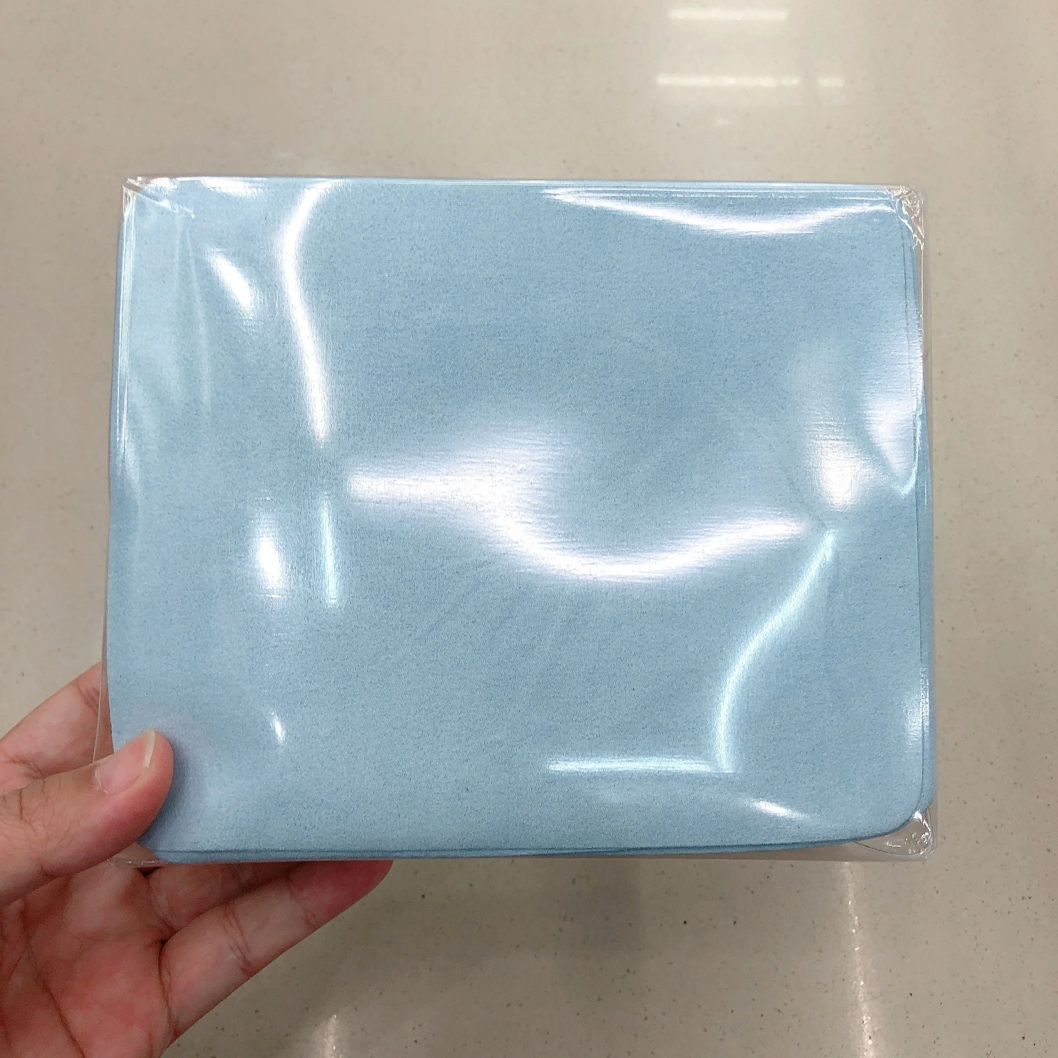 Island Silk Suede High Quality 4 Colors Mixed Soft Microfiber Eyeglasses PVC Package Cleaning Cloth Magic Sunglasses Cloths