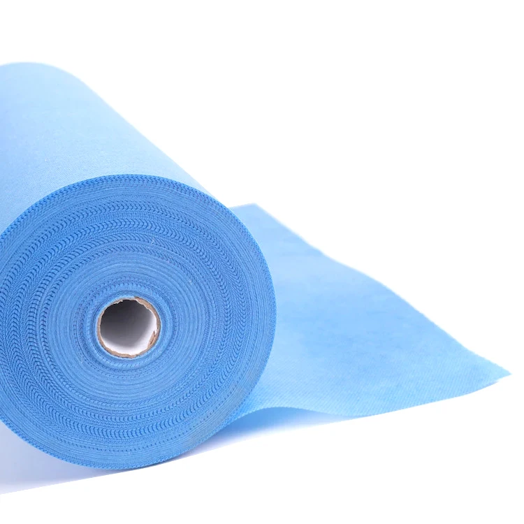 SMS Hydrophobic Non Woven Fabric Raw Materials For Baby/Adult Diapers Legcuff 3D Rounder Hygiene Product Jumbo Roll 129L
