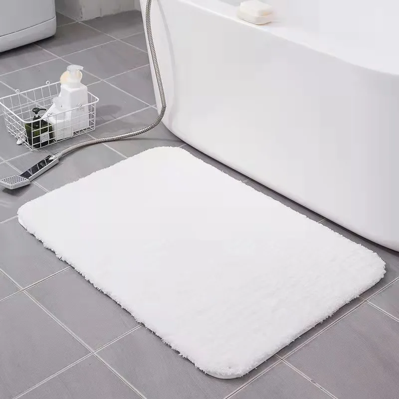 100% Cotton Bath Mat Set Bath Rug Floor Anti-Slip Bathroom Mat for Washroom Home and Hotel