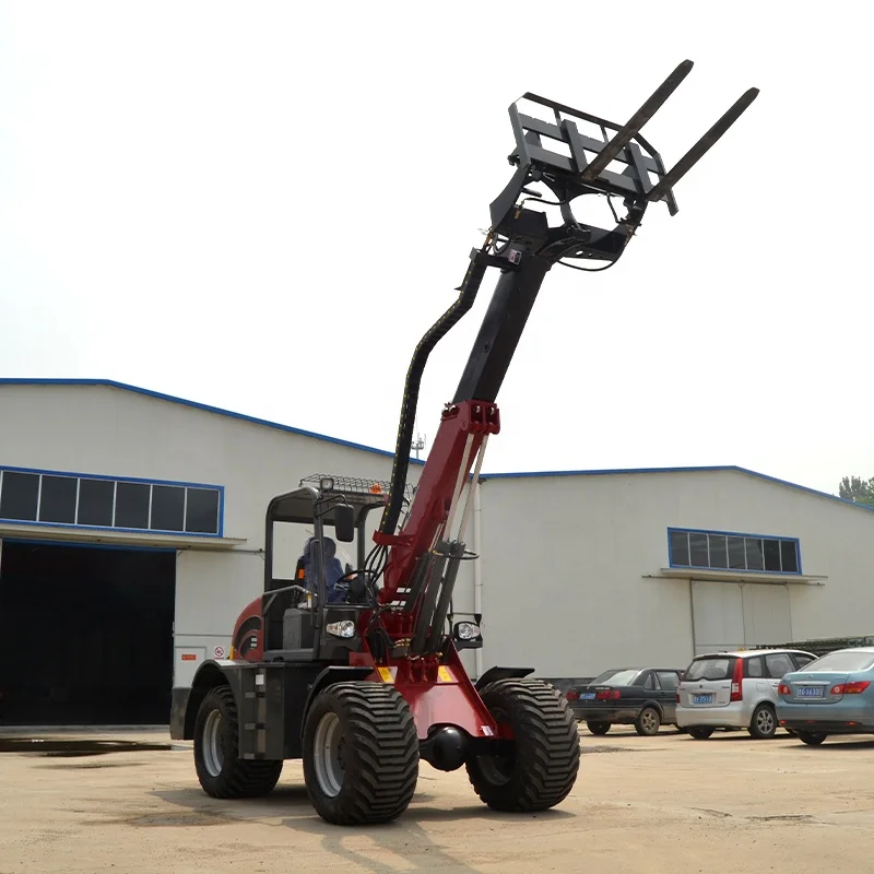 China Good Condition 1.5ton Mini Telescopic Loader Wheel Loaders For Sale