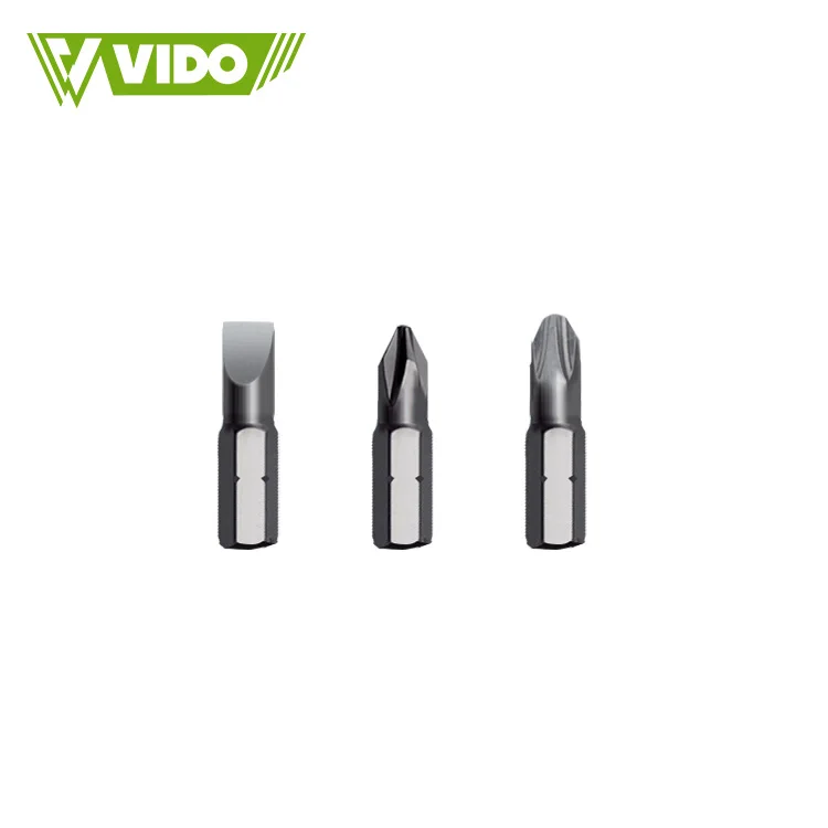 VIDO professional pocket portable 6pcs PH2 S2 mini precision slotted magnetic screwdriver bit set