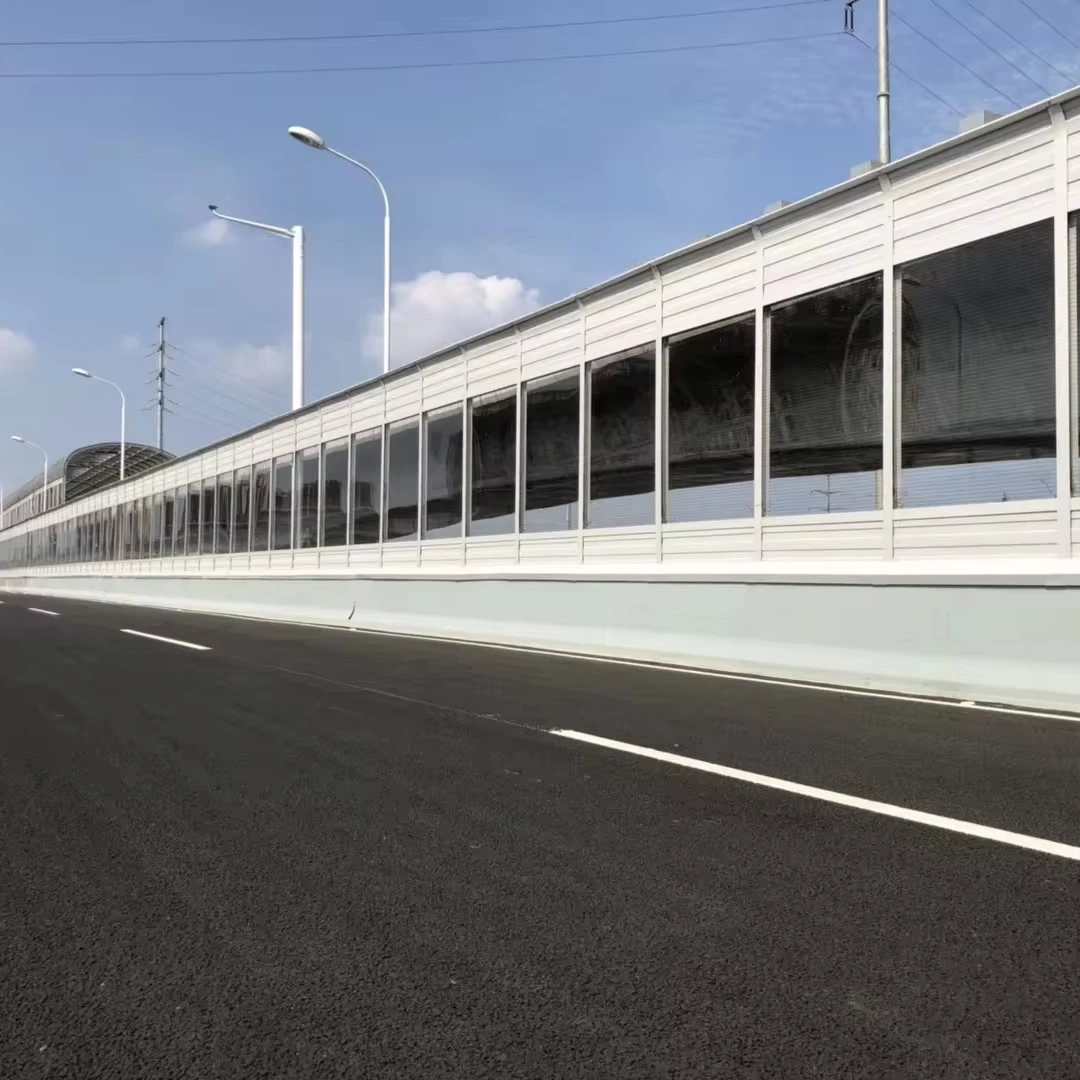 Road sound barrier fence acoustic sound absorbing noise barrier