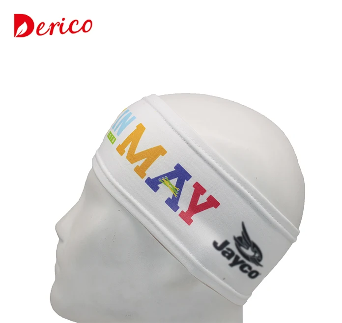 Wholesale men sports hair bands custom elastic non slip bicycle running headband