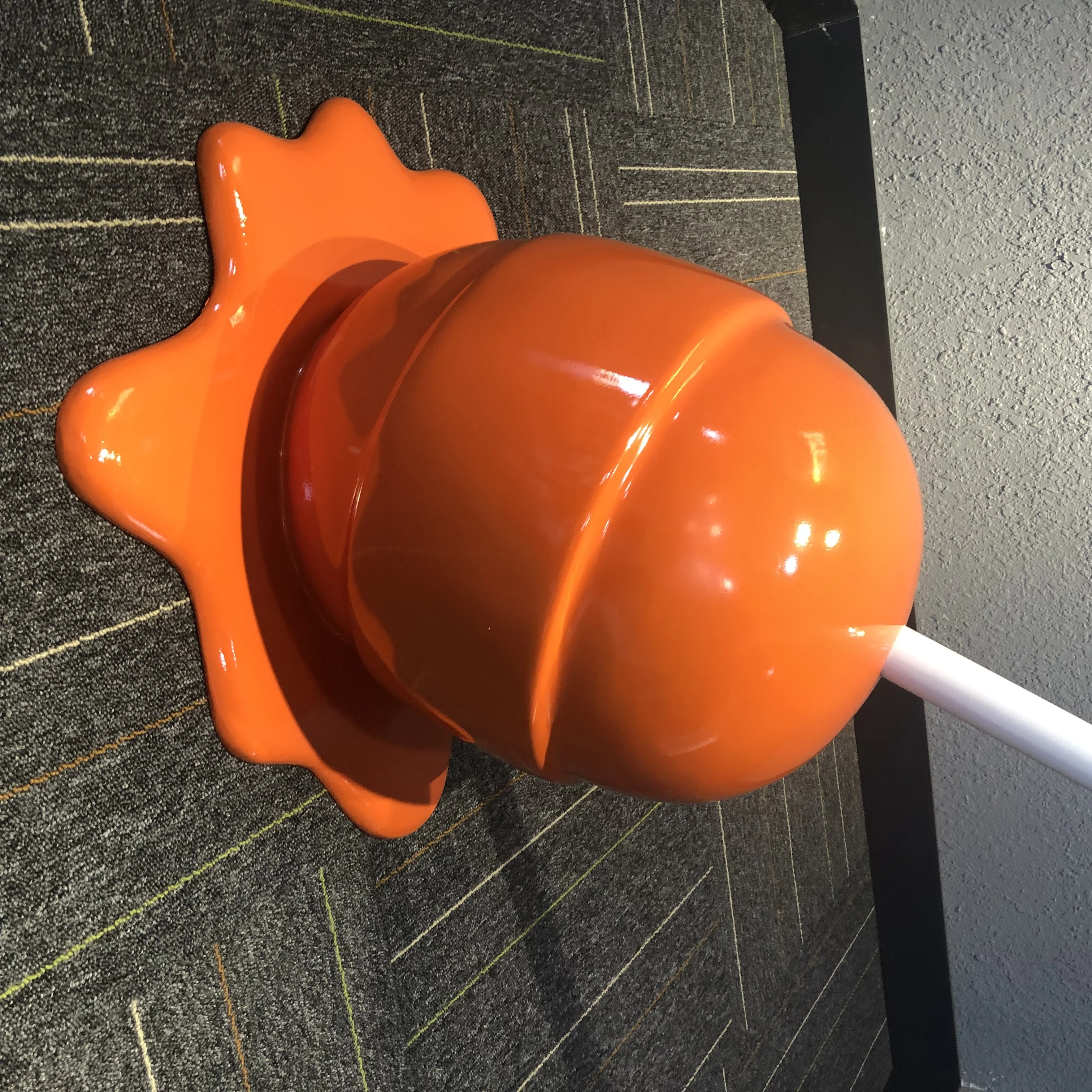 Art Pop Decorative Life Size Candy Lollipop Fiberglass Sculpture Statue for Outdoor Decoration