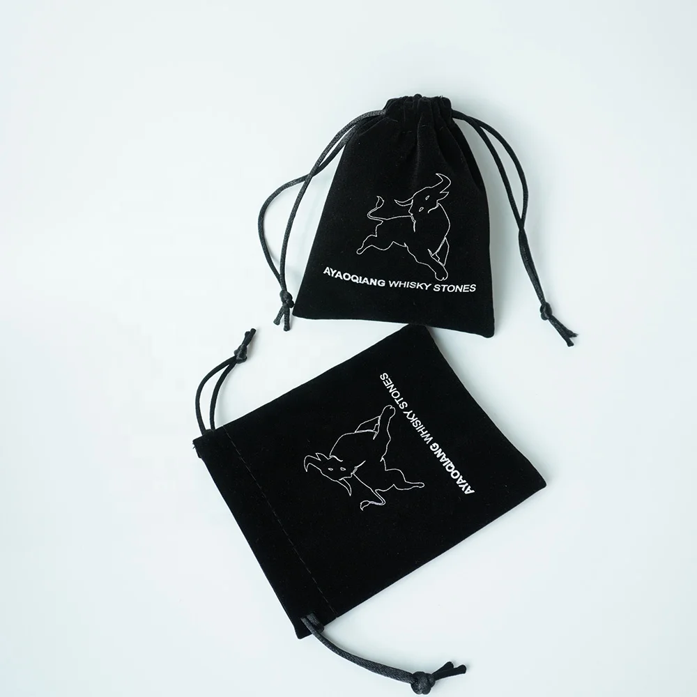 Hat sale reusable Sunglasses Watch Necklace Custom logo Drawstring Gift Bag Microfiber Jewelry Packaging Pouch velvet bag