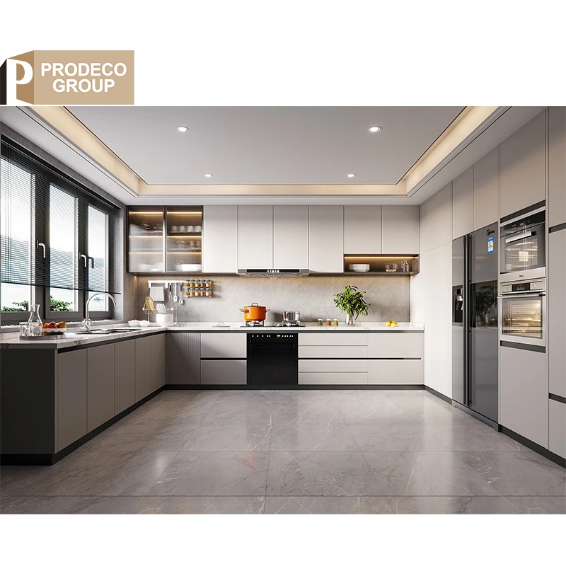 Prodeco 8 Top Modern Luxury Furniture Smart Style High End Kitchen Cabinets Ready to Assemble Corner Wall Cabinets Designs I