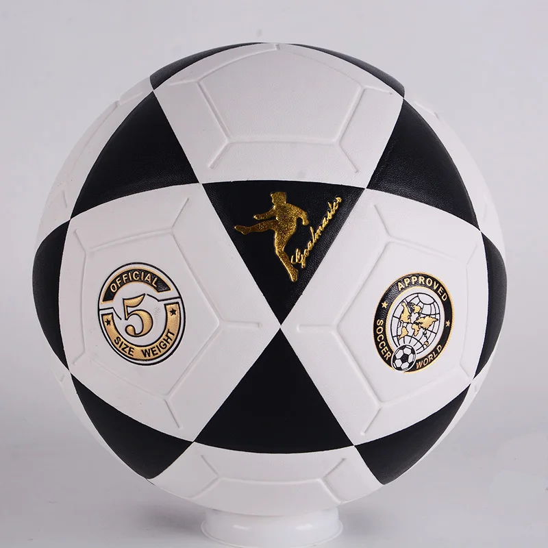 Lenwave official size 4/5 pvc soccer ball training/game oem thermal bonded pu foot ball with rubber bladder