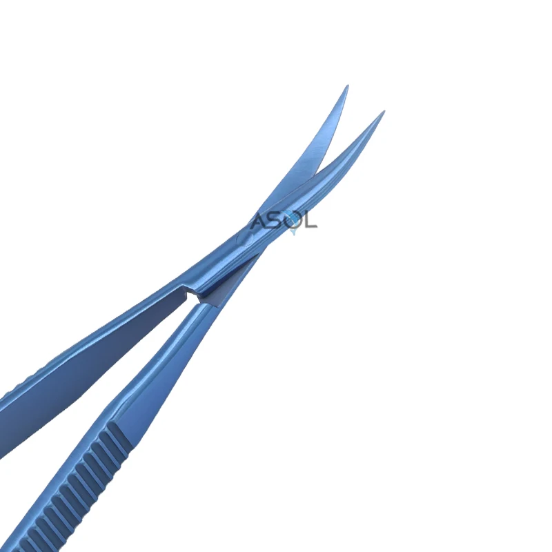 Titanium ophthalmic surgery scissors westcott Tenotomy scissors with 0.4mm pointed tips
