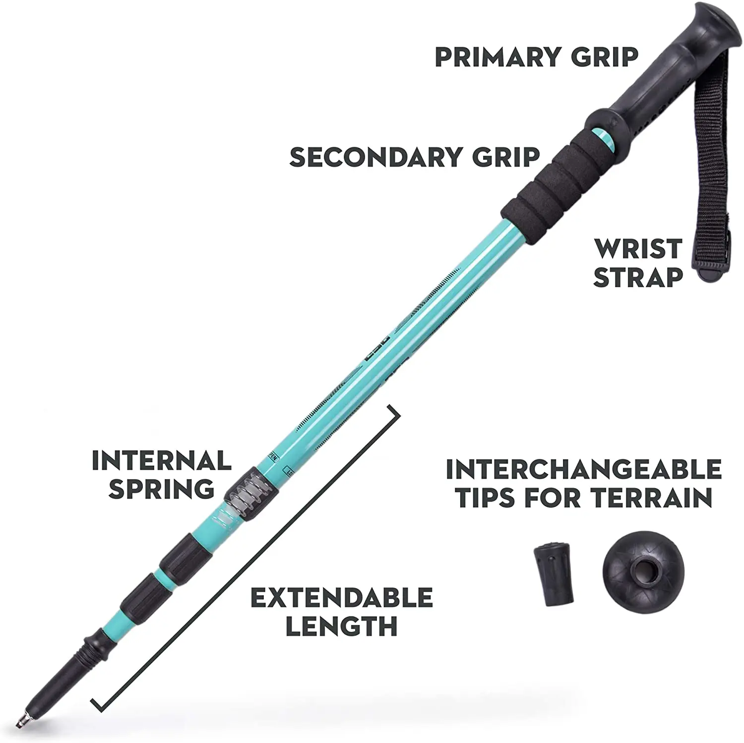 retractable hiking stick