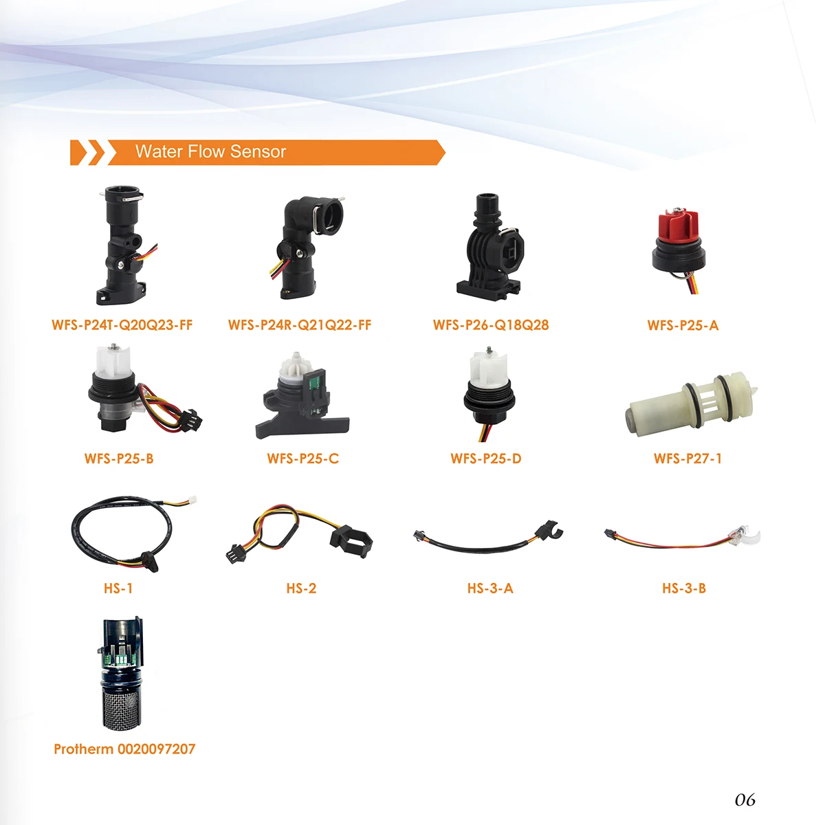 WFS-P21-Q20Q22-FM Water flow sensor plastic flow sensor
