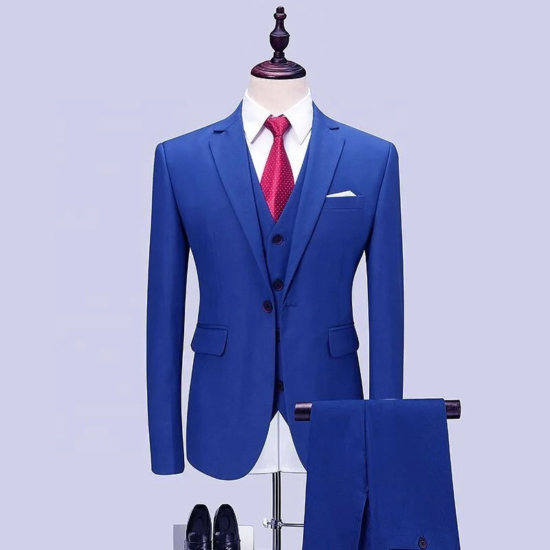 High Quality MTM Made to Measure Custom Bespoke Handmade Man Suits Royal Blue Coat Pant Wedding Turkey Italy Men Suit