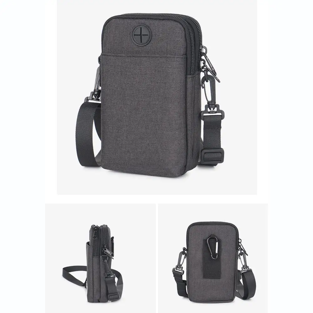 Mens crossbody travel messenger bag passport single shoulder bag