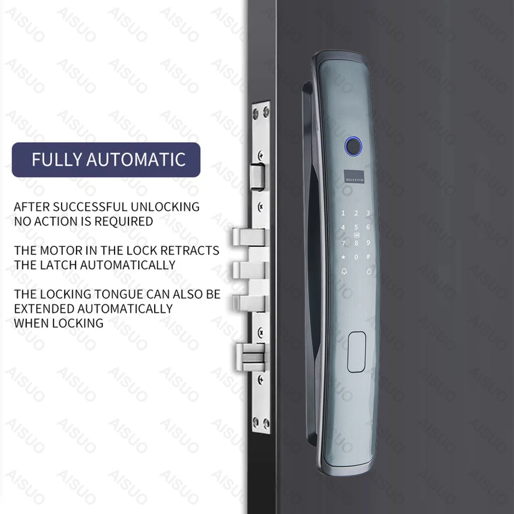 AISUO  Factory Wholesale  Israel Oem Exterior Glass Sliding Digital Cerradura Inteligente Smart Door Lock