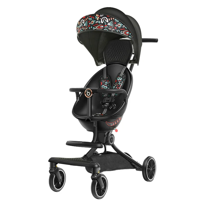 Baobaohao baby stroller Cheap folding small baby trolley stroller with light wheel baby prom for 0-3 years kids