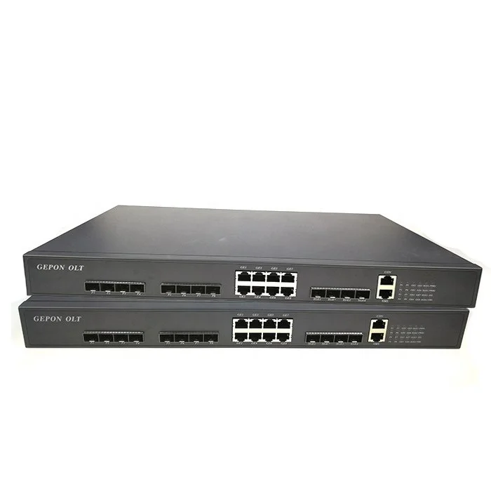 FTTH FTTB Fiber Optic OLT ONT Network Router Dual 8 Pon 10G 4 Ports 8 Ports 16Ports GEPON GPON EPON ONU Terminal modem SFP SLOT