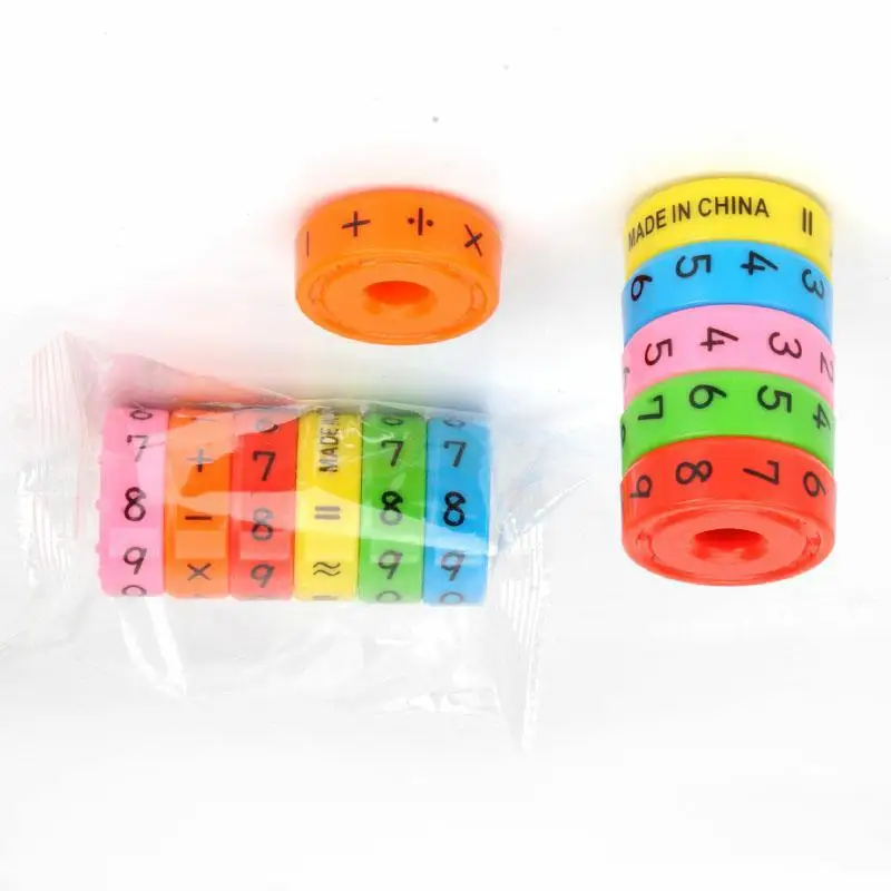 6 Pieces Magnetic Montessori Kids Preschool Educational Plastic Toys For Children Math Numbers learning toys