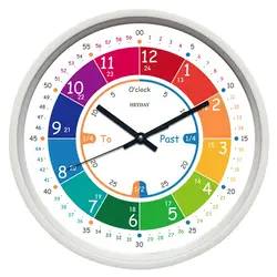 telling time learning wall clock teaching clock for children kids