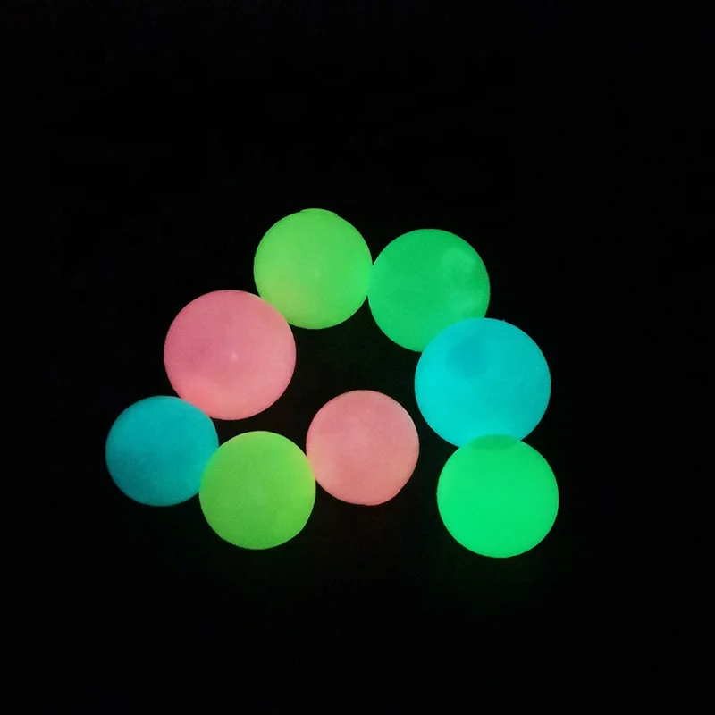 Luminescent Stress Relief Ball Glow in the Dark Ceiling Sticky Balls For Kids