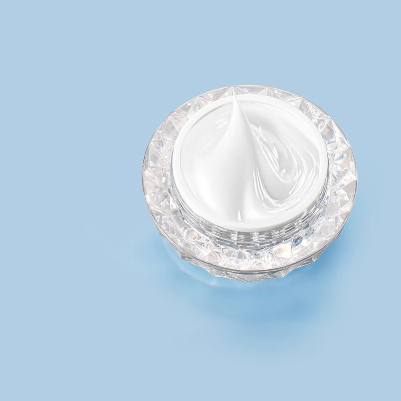 Acrylic cosmetics jar Makeup Jars Wholesale Containers Clear Square Acrylic Plastic 30g 50g Luxury Face Cream Cosmetic Packaging