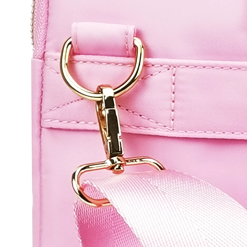 Custom Logo Waterproof 13/14.1/15.6 Inch Laptop Sleeve Neoprene Shoulder Bag in Pink for Women Personalized Computer Bag