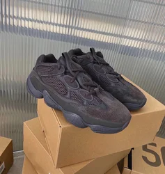 New Design Original High Quality Genuine Leather Yeezy 500 Style Cool Fashion Sneakers Yeezys Shoes casual walking style shoes