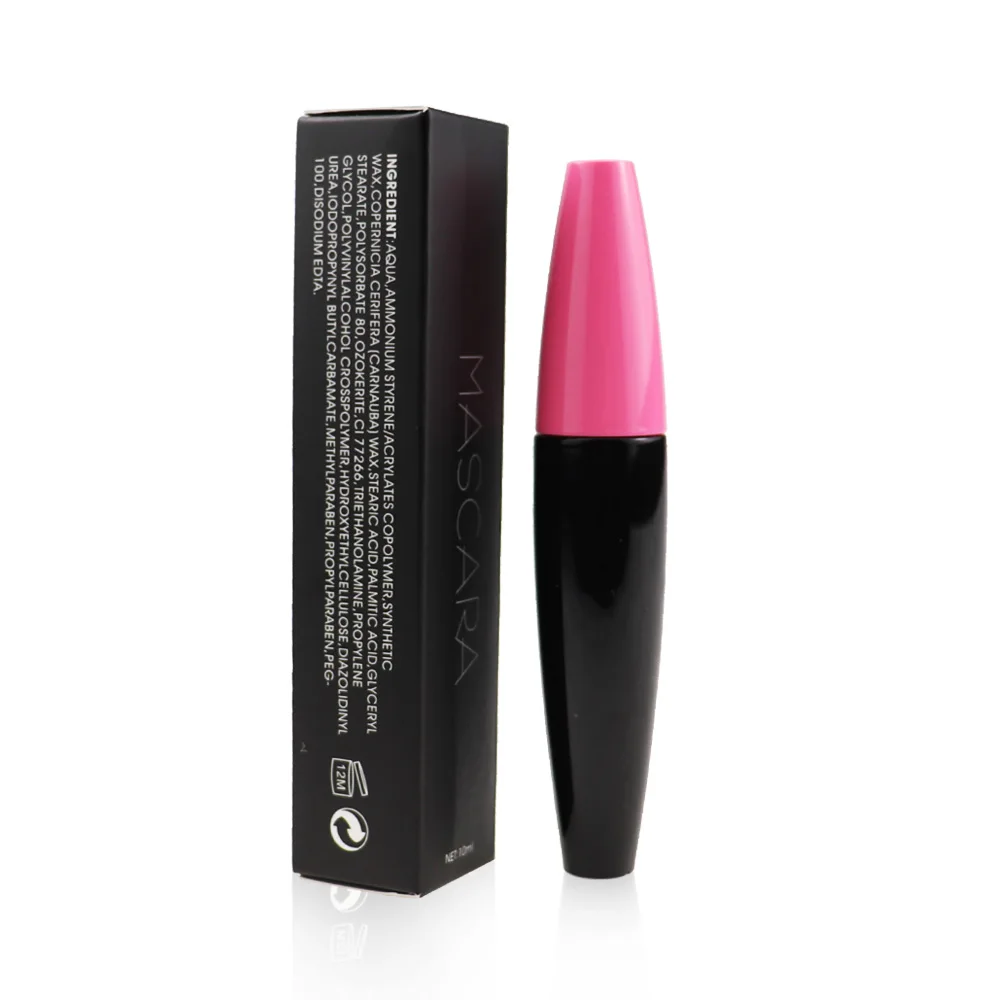 Custom Logo High Quality Vegan Mascara Private Label Three-Dimensional Fiber Lash Extension Waterproof Eye Makeup Lengthening