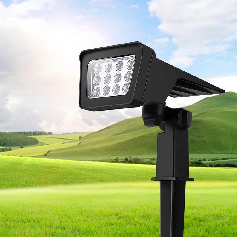 
High Quality Products 2021 New Design Solar Powered Outdoor Waterproof Ip65 Led Spotlight Solar Garden Light 