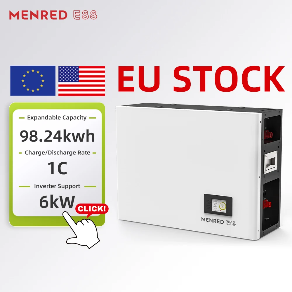 EU STOCK для домашнего использования 51 2 В 48 100ah Lifepo4 литиевая инверторная батарея 5 кВтч 10 15 20 батареи солнечной системы