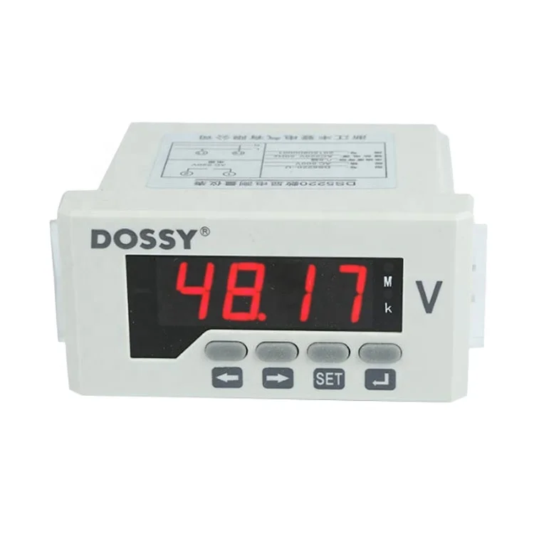 96x48mm single phase panel mounting voltmeter