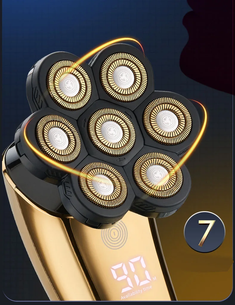 ROZIA  Rechargeable Portable shaving face razor blade usb skull shavers  refreshments razor shaving razor for man 2