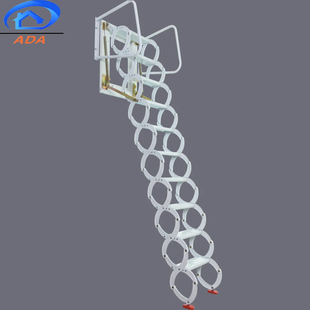 Manual Operated Home Space Saving Removable Outdoor Retractable Ladder