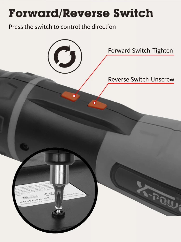 KCS12D-S11B 6V AA battery powered Cordless Screwdriver 11pcs 25mm bits home use DIY Forward Reverse switch wholesale tools kit