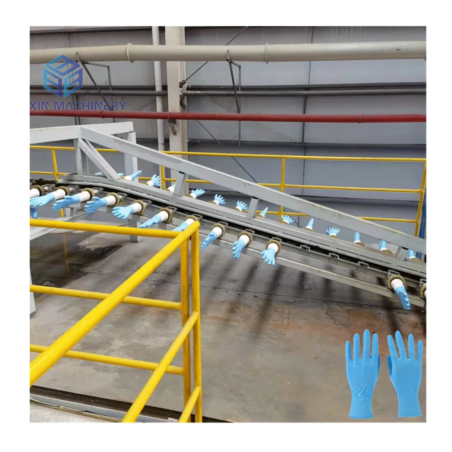 Sterile Surgical Automatic Gloves Machine Latex Glove Production Line Machinery