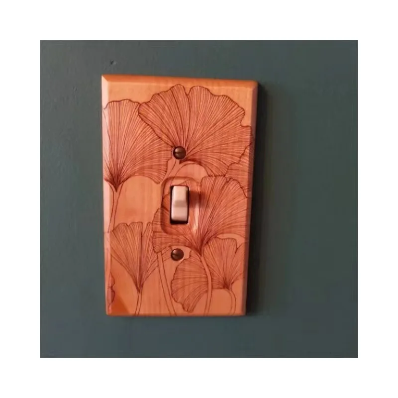 Novelty & Creative Home Decoration Wooden Light Switch Cover Wood Wall Sign Board for Home School Dormitory
