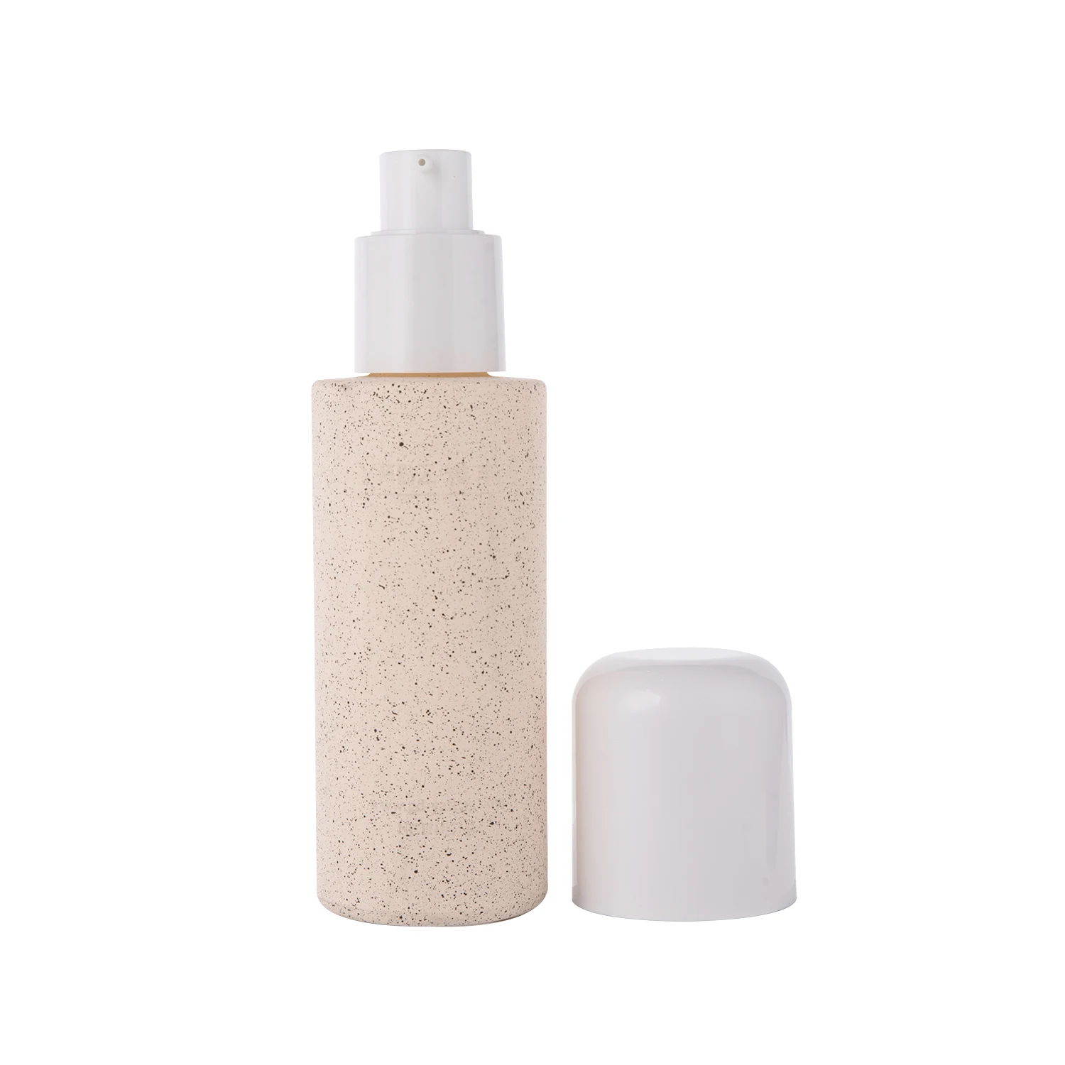 40ml 100ml 120ml 130ml Marbled Glass Cosmetic Pump Bottle