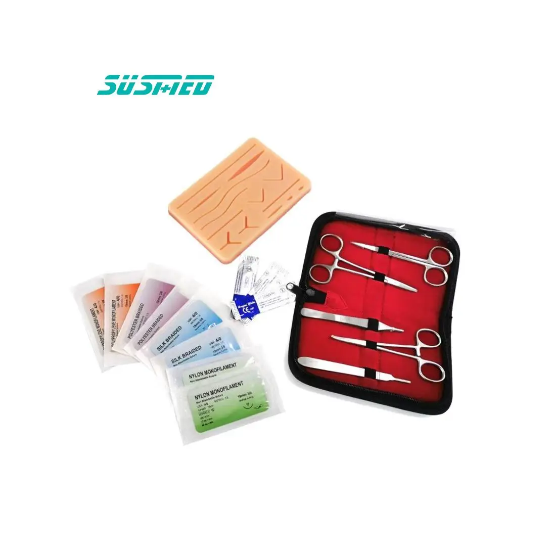 Medical Surgical Instruments Suture Tool Set Stainless Steel  sutures medic kit set with 22pcs for Medical Students