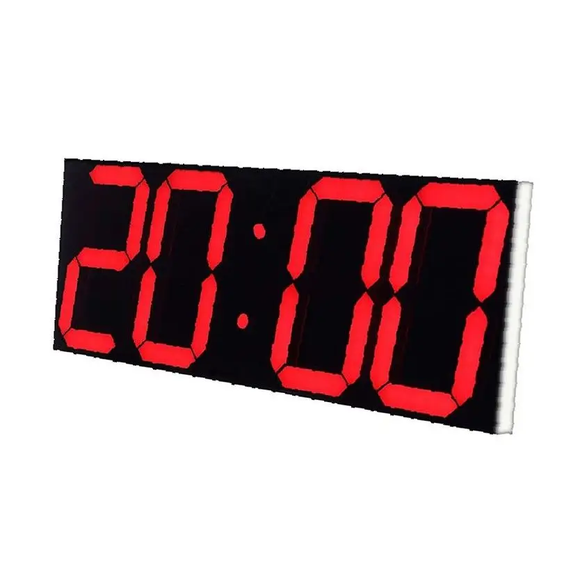 Giant Digital Wall Clock With US European Australia Daylight Savings