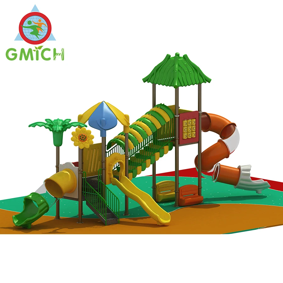 JMQ-G001A Top selling colorful school slides set slide used plastic playground slide